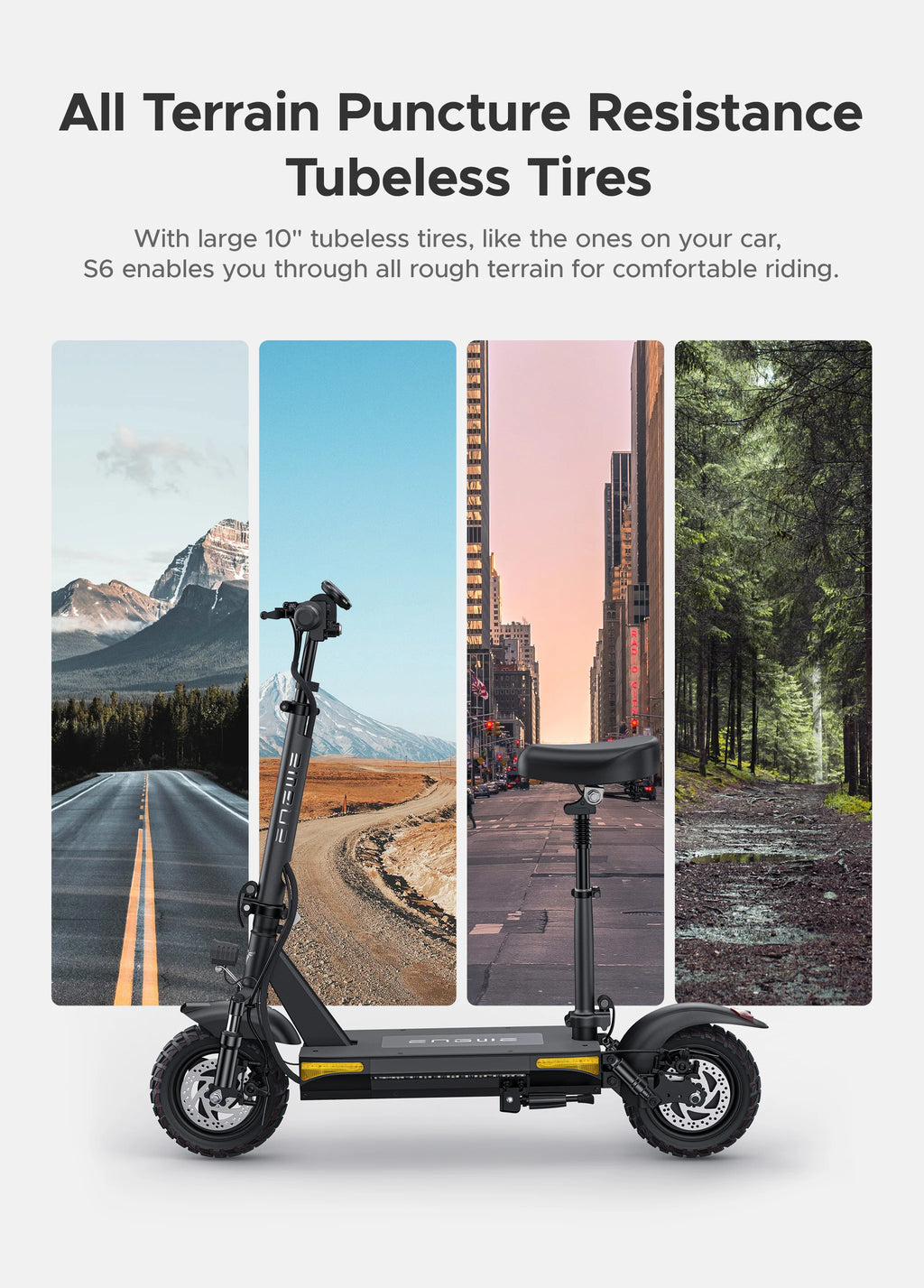 ENGWE S6 500W 35KM Range Max Speed 25KM/h Seated E-Scooter
