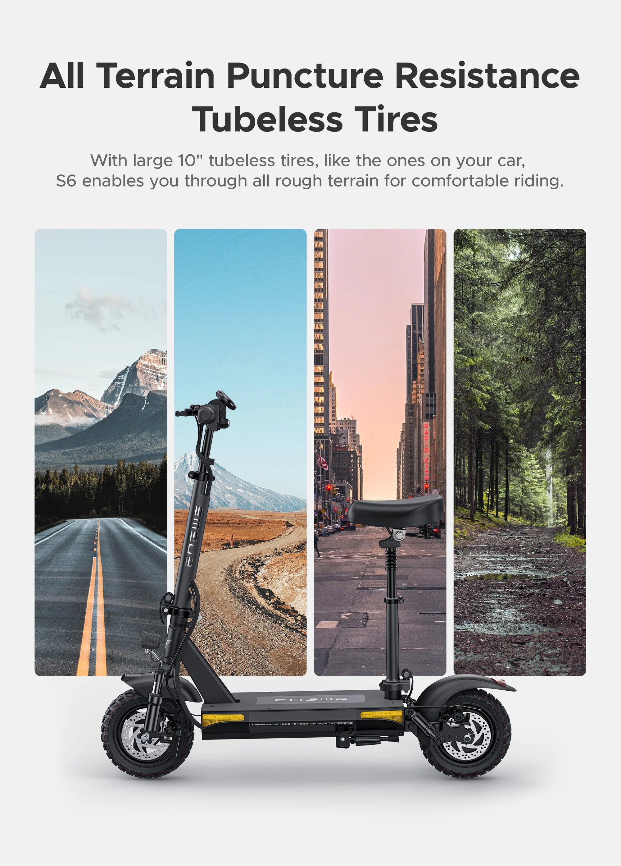 ENGWE S6 500W 35KM Range Max Speed 25KM/h Seated E-Scooter