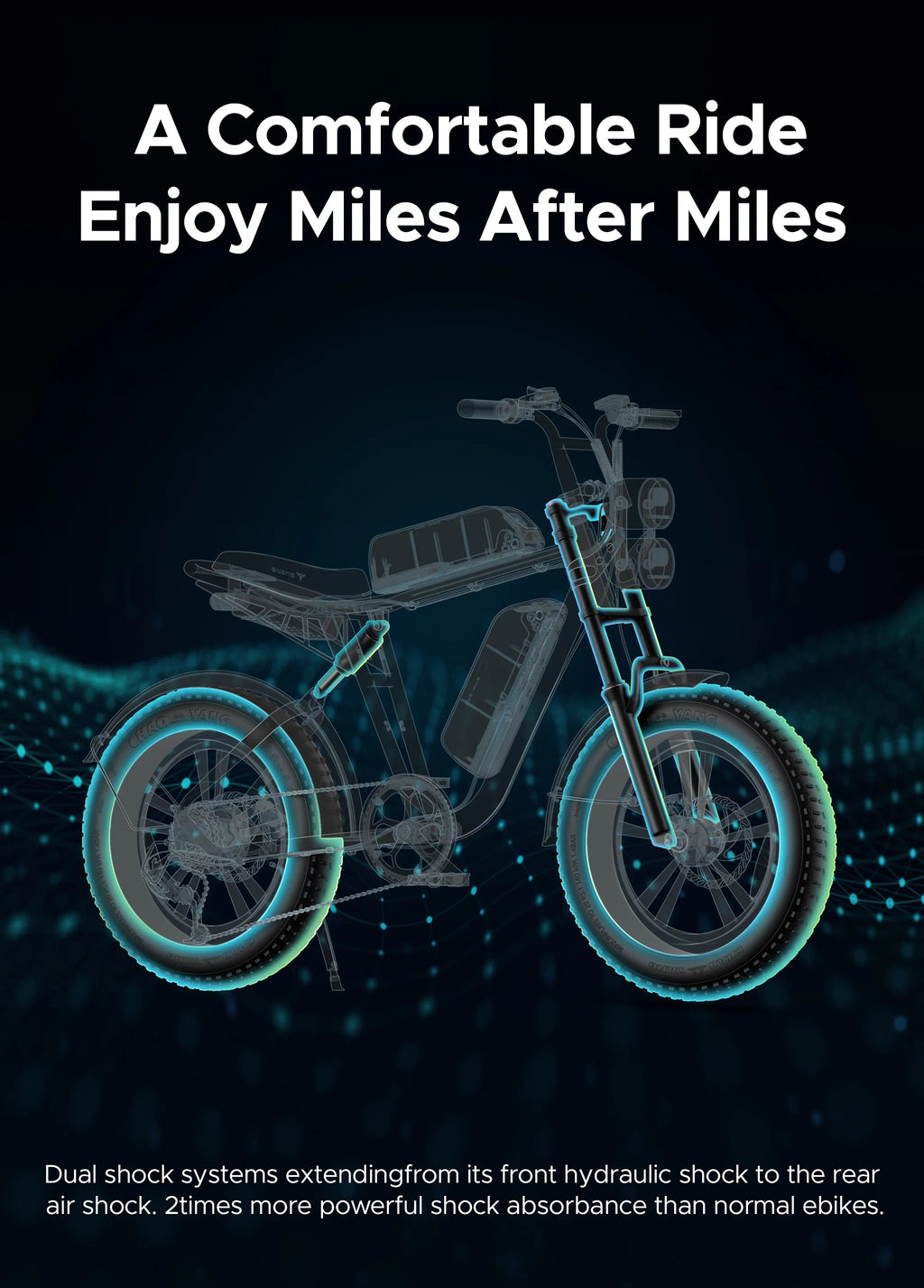Engwe M20 45 KM/H Fat E Bike | 150 KM Long Range