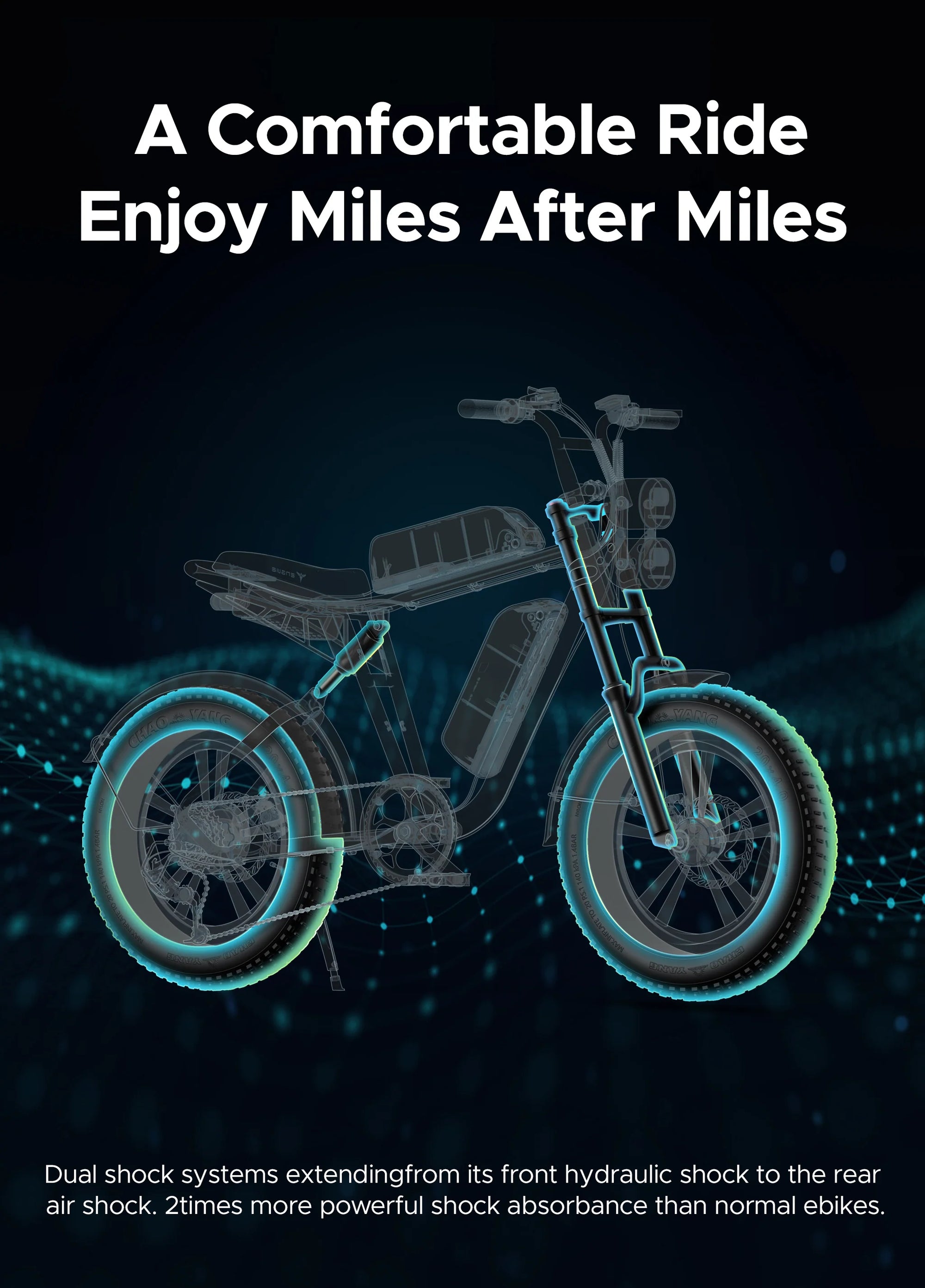 Engwe M20 45 KM/H Fat E Bike | 150 KM Long Range