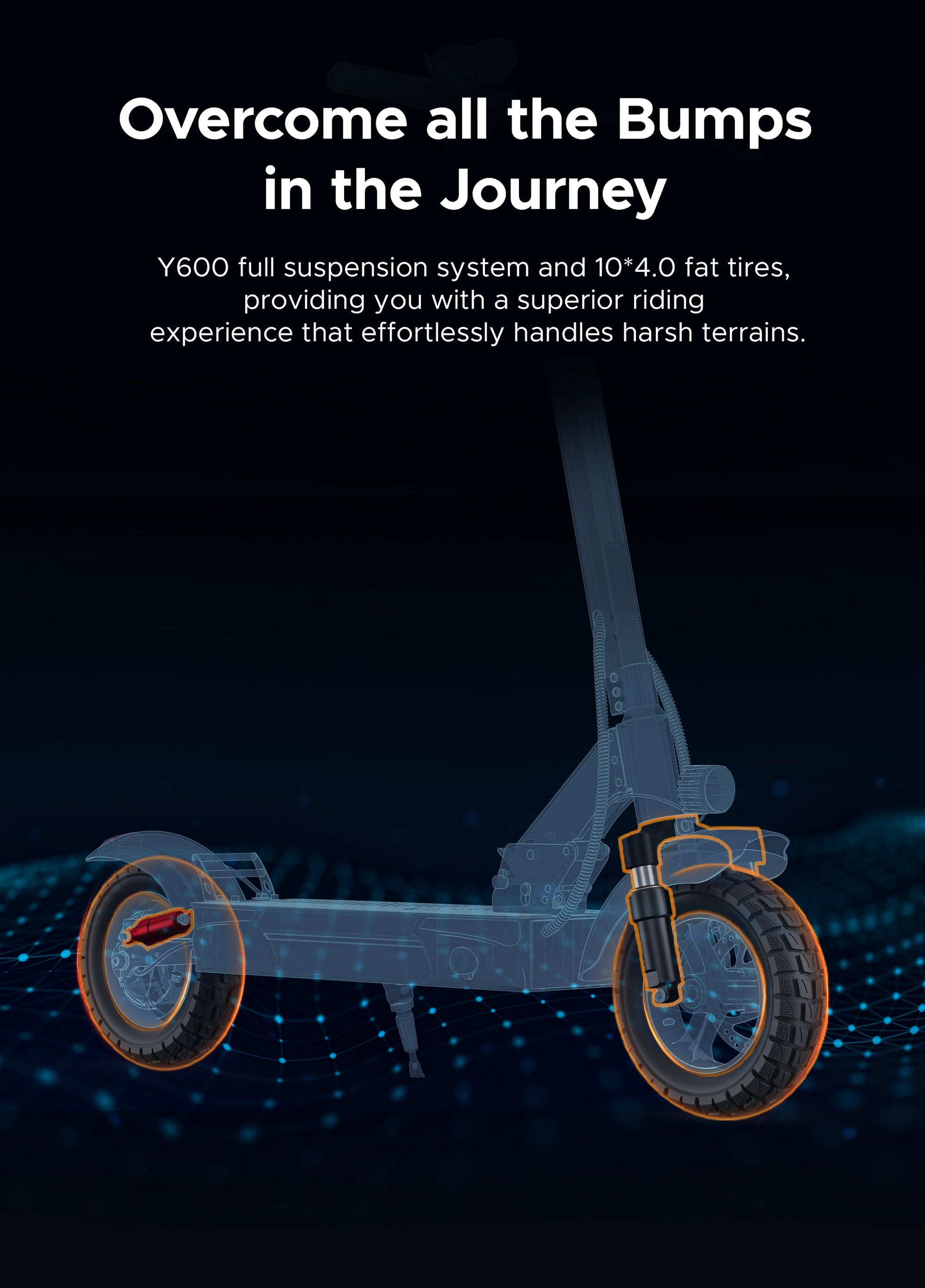 full suspension and fat tires of engwe y600