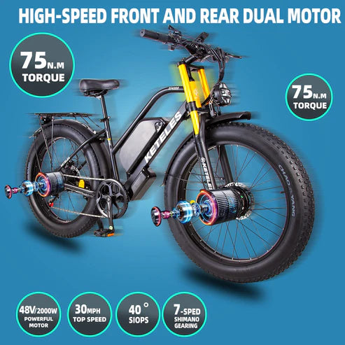 KETELES XF4000 2000W Dual Motor Mountain Electric Bike