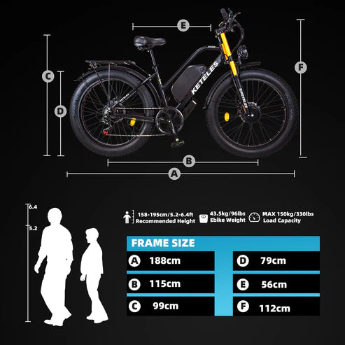KETELES XF4000 2000W Dual Motor Mountain Electric Bike